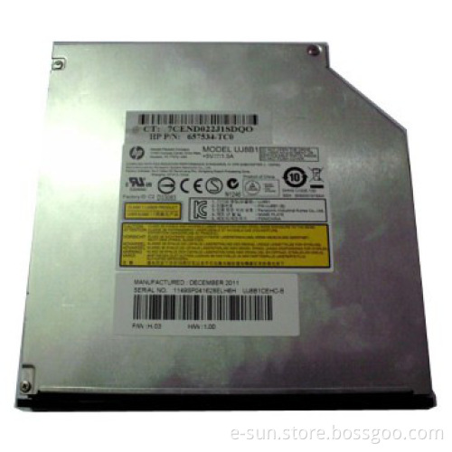 China Manifacture 12.7mm Internal SATA Tray load DVDRW Optical Drive